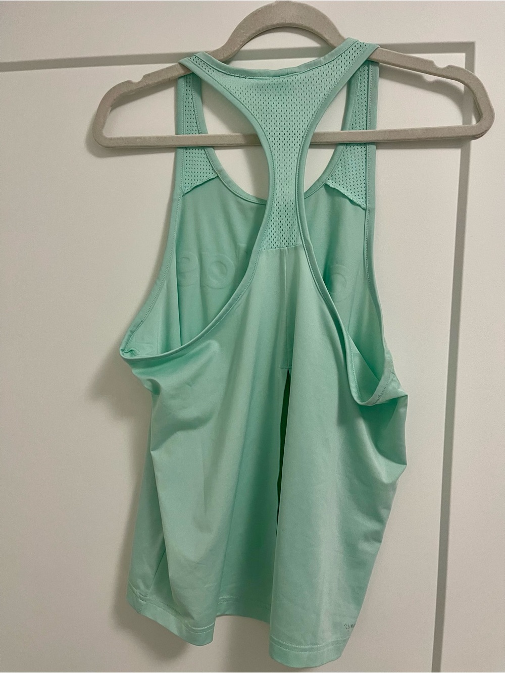 adidas Mint Green Performance Racerback Tank - Picture 3 of 5